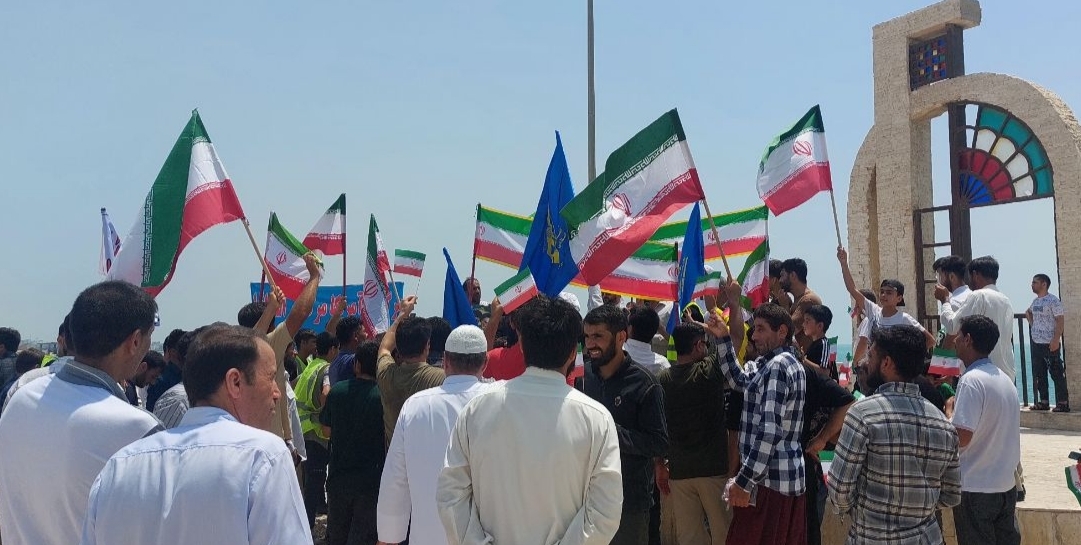 راهپیمایی بزرگ  اهل سنت بوشهر در محکومیت تجاوزات آمریکا و اسرائیل