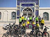 رکاب زنی دوچرخه سواران خراسان رضوی به یاد شهدا