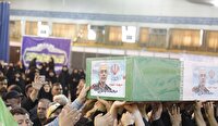 خاک‌سپاری پیکر مطهر سپهبد شهید باقری