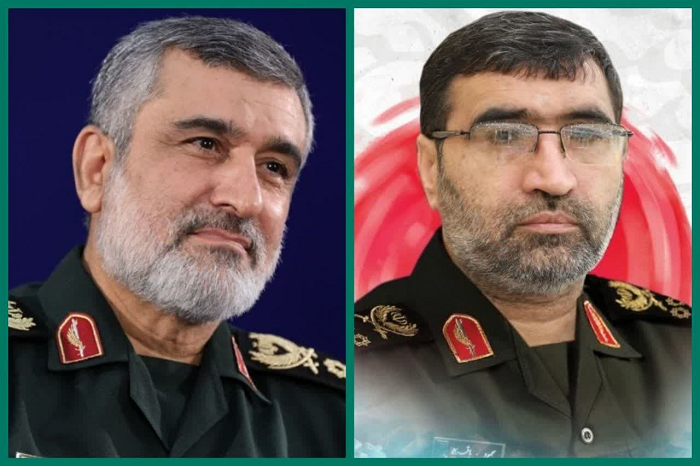 مراسم خاکسپاری شهدای اقتدار ایران + فیلم و عکس