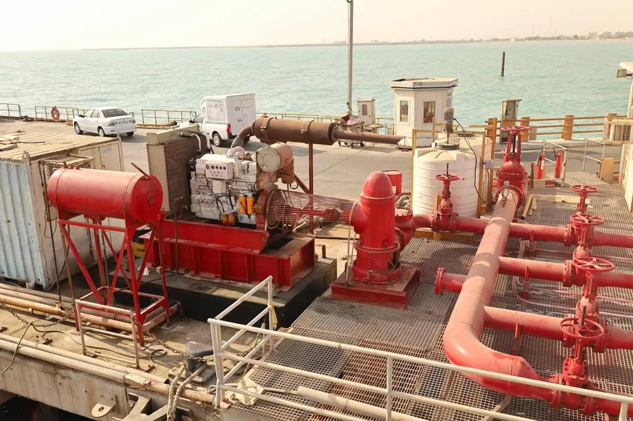 طراحی و نصب ایستگاه پمپاژ آب آتشنشانی اسکله بهرگان طراحی و نصب ایستگاه پمپاژ آب آتشنشانی اسکله بهرگان