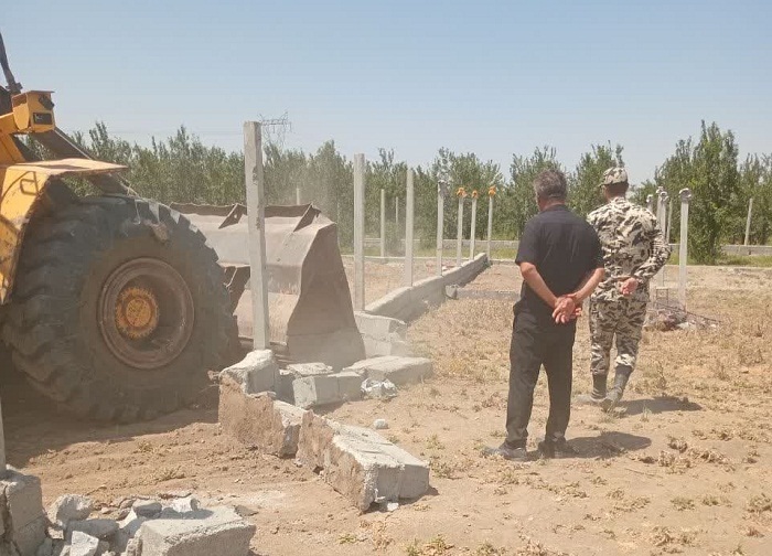 ۲۳ مورد تغییر کاربری غیرمجاز در اراضی کشاورزی میاندوآب تخریب شد