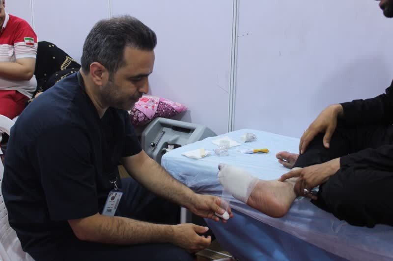ارائه ۴۳ هزارو ۷۲۶ خدمت درمانی به زائران اربعین در درمانگاه هلالاحمر زنجان ارائه ۴۳ هزارو ۷۲۶ خدمت درمانی به زائران اربعین در درمانگاه هلالاحمر زنجان