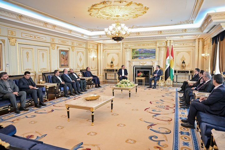 دیدارهیئت ایرانی به ریاست استاندارآذربایجان‌غربی با نخست‌وزیراقلیم کردستان