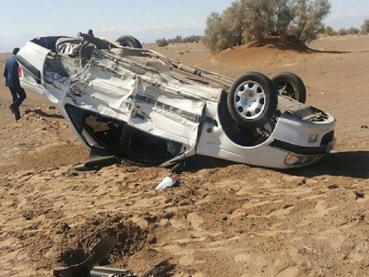 فوت مادر باردار در حادثه دلخراش رانندگی محور یزد- میبد