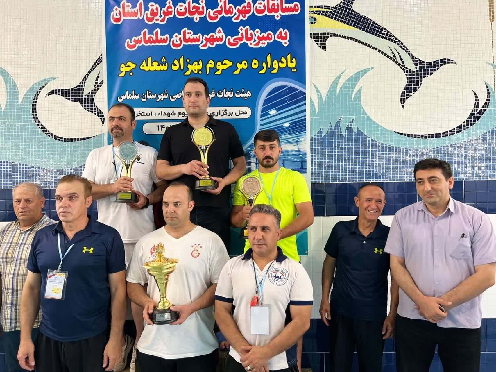 نایب قهرمانی نجات غریقان بوکان در مسابقات قهرمانی آذربایجان‌غربی