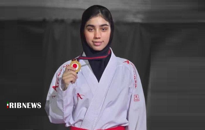 طلای مهلا کفاشی در رقابت های کاراته شوتوکان قهرمانی کشور