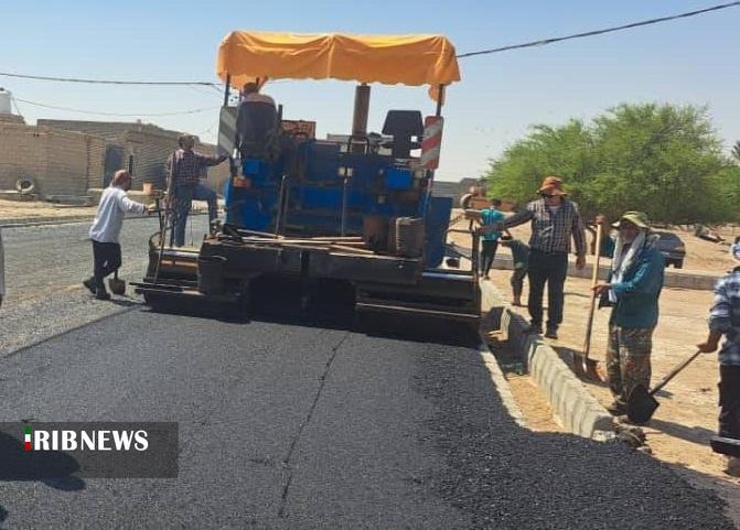 بازدید سرپرست فرمانداری اهواز از طرح آسفالت معابر روستاهای بخش غیزانیه