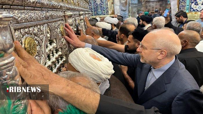 تشرف دکتر قالیباف به حرم حضرت فاطمه معصومه (س)