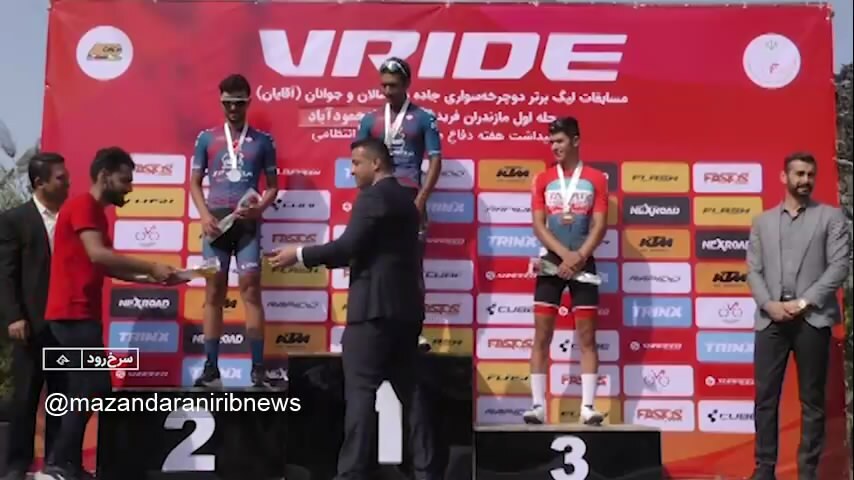معرفی نفرات برتر روز دوم لیگ برتر دوچرخه سواری در مازندران