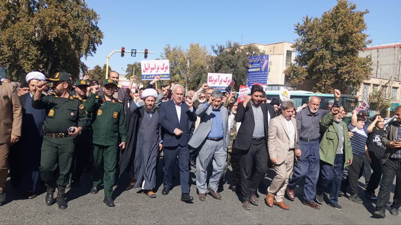 راهپیمایی «بشارت نصر» در خوی راهپیمایی «بشارت نصر» در خوی