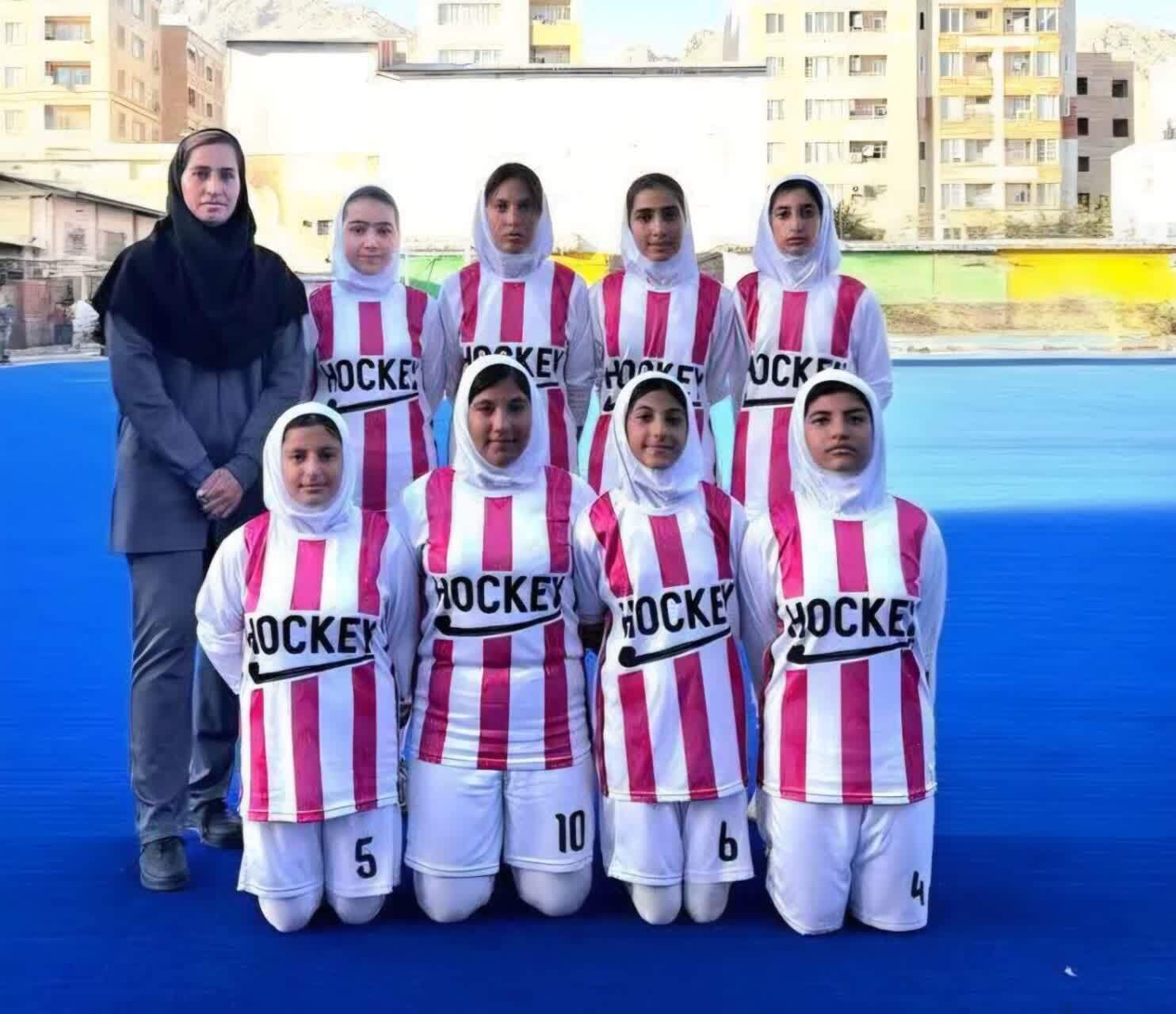 عنوان چهارمی دختران هاکی قم در المپیاد استعداد‌های برتر