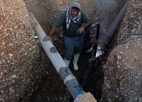 ۸۰۰ خانوار دهلرانی صاحب آب سالم شدند ۸۰۰ خانوار دهلرانی صاحب آب سالم شدند