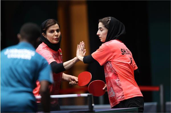 صعود تیم دونفره تنیسرویمیز بانوان ایران به فینال صعود تیم دونفره تنیسرویمیز بانوان ایران به فینال