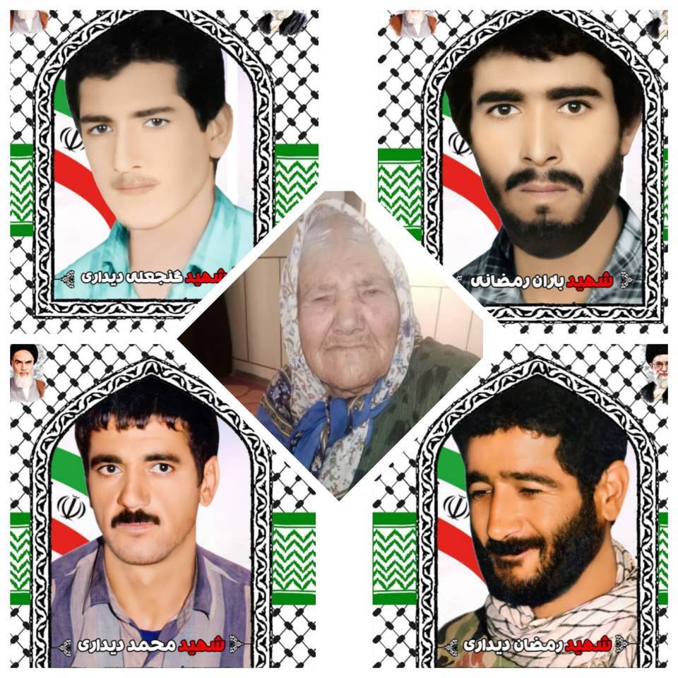 مادر شهیدان دیدار آسمانی شد