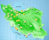بارش پراکنده در مناطق شمالی و شمال غرب کشور