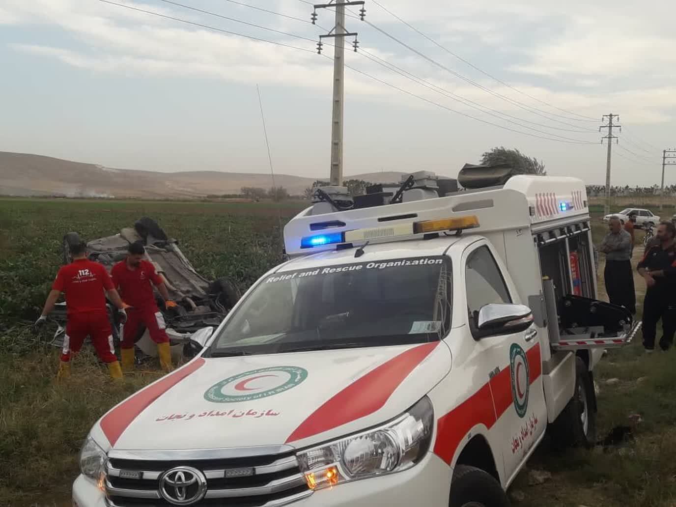 جان باختن یک تن در واژگونی خودرو در محور بوکان به میاندوآب جان باختن یک تن در واژگونی خودرو در محور بوکان به میاندوآب