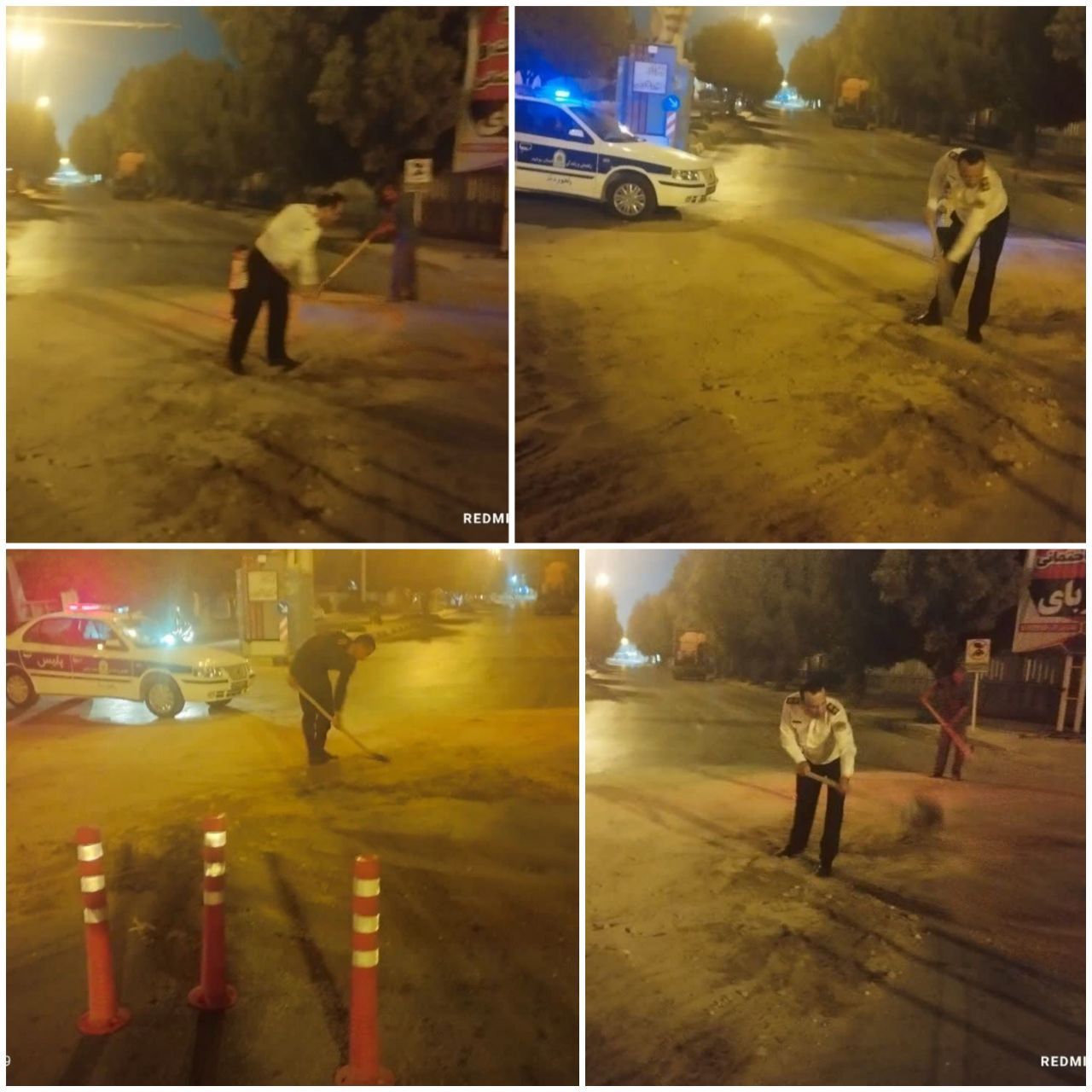 اقدام جهادی پلیس راهور دیر در حادثه نشت گازوئیل اقدام جهادی پلیس راهور دیر در حادثه نشت گازوئیل