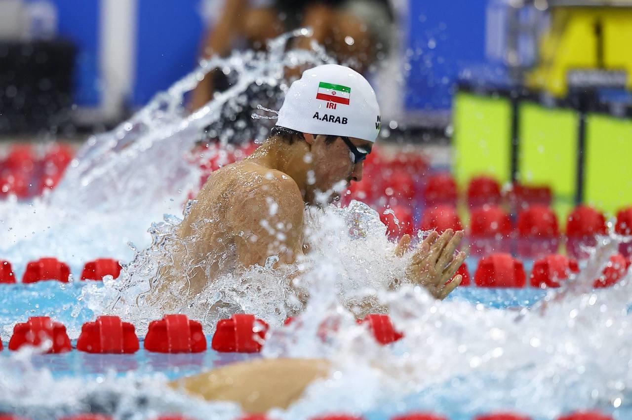 بازی‌های آسیایی جوانان ۲۰۲۵؛ صعود علیرضا عرب به مرحله پایانی ۵۰ متر قورباغه