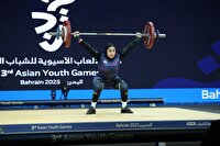 بازیهای آسیایی جوانان ۲۰۲۵؛ دو نشان نقره وزنه برداری سهم نسیم قاسمی