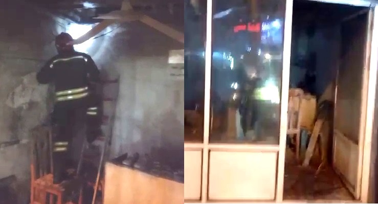 آتش سوزی در پشت بام چوبی مغازه یک کفاشی در رشت مهار شد