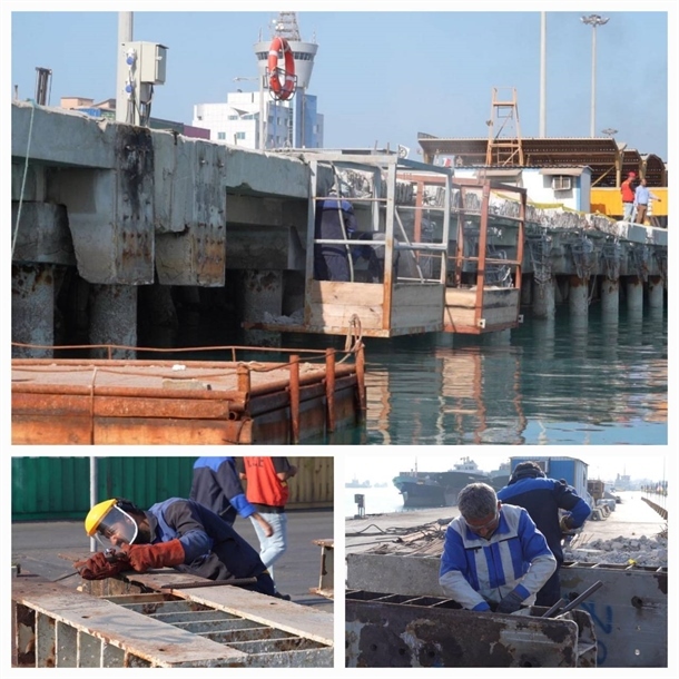 آغاز تعمیرات اساسی اسکلههای ۸ تا ۱۳ بندر بوشهر آغاز تعمیرات اساسی اسکلههای ۸ تا ۱۳ بندر بوشهر