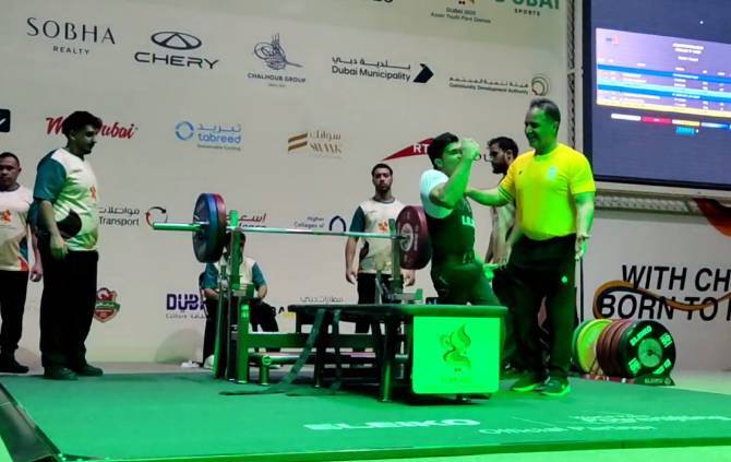 وزنه برداری پاراآسیایی جوانان؛ نصیری مقدم نقره‌ای شد