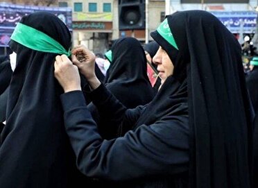 حضور پرشور بانوان‌کرجی به مناسبت گرامیداشت ولادت حضرت فاطمه(س)