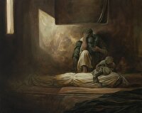 رونمایی از تابلوی «آلِ نبی» حسن روح‌الامین