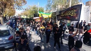 عزاداری سالروز شهادت‌ ام ابیها با حضور نوجوانان در بیضا