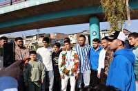 استقبال قائمشهریها از قهرمان کشتی کشورهای اسلامی