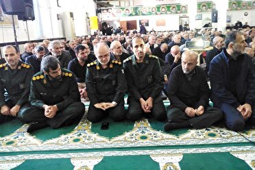 مراسمی به یاد شهدای روستای خالکیاسر شهرستان لنگرود