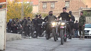 رزمایش اقتدار گشت‌های رضویون بسیج در شهرستان چوار