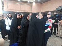 استقبال از قهرمان کاراته ناشنوایان در فرودگاه یاسوج