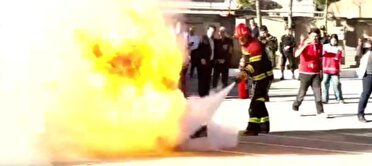 زنگ زلزله و ایمنی در مدرسه شهید آوینی شهر ایلام به صدا درآمد