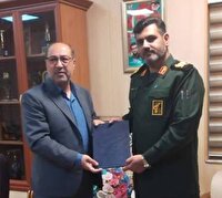 قدردانی مدیر کل صدا و سیمای مهاباد از فرمانده قرارگاه امام سجاد(ع) و سپاه مهاباد