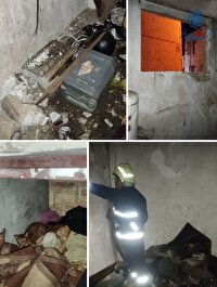 اطفای آتش در واحدهای مسکونی خیابان حکیم الهی سمنان