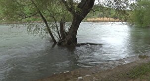 رودخانه‌ مهاباد پرآب‌تر از همیشه