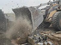 رفع تصرف ۲۶ هزار مترمربع ساخت غیرمجاز در دهستان براآن جنوبی
