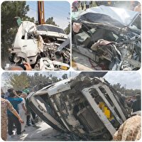 واژگونی کامیون کشنده در ورودی بجنورد یک کشته و چند مصدوم داشت