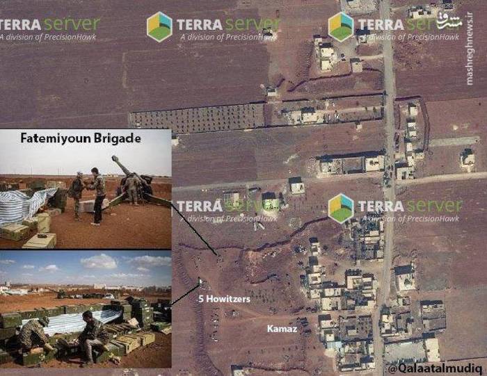 شناسایی محل استقرار توپخانه فاطمیون با استفاده از تصاویر زمینی 