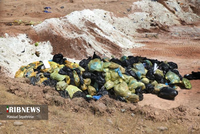 تخلیه و دفن پسماندهای کرونایی بیمارستانی در تبریز