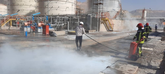 حریق پتروشیمی ایلام