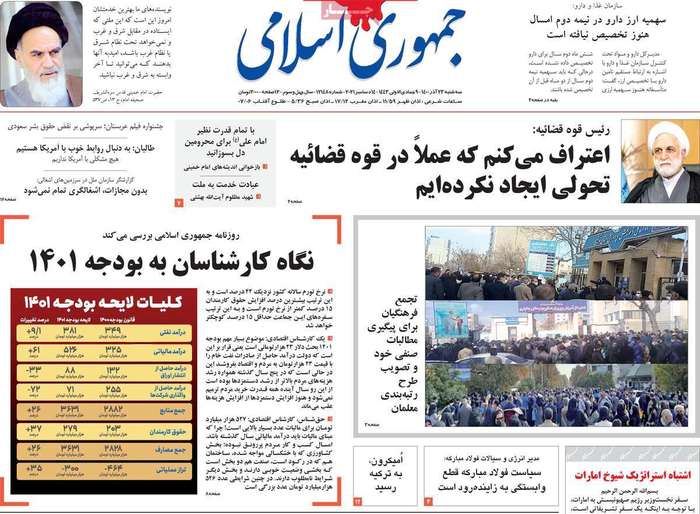 اعتراف می کنم  که عملا در قوه قضائیه تحولی ایجاد نکرده ایم
