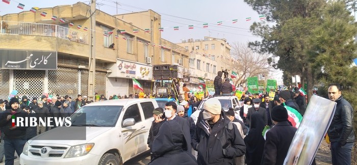 حضور مردم اقبالیه در راهیپمایی ۲۲ بهمن ۱۴۰۱