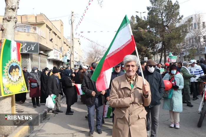 حضور مردم قزوین در راهیپمایی ۲۲ بهمن ۱۴۰۱
