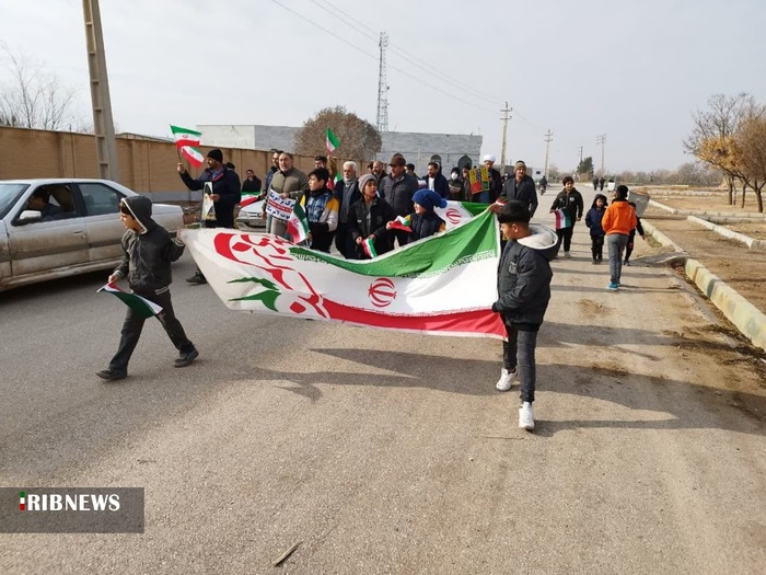 حضور مردم روستای ولدآباد دشتابی در راهیپمایی ۲۲ بهمن ۱۴۰۱