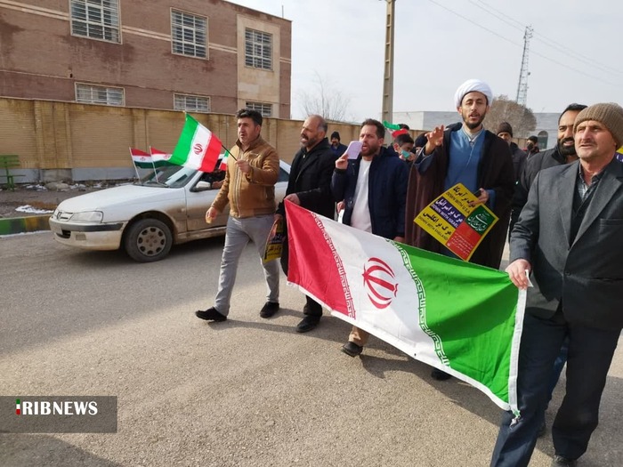 حضور مردم روستای ولدآباد دشتابی در راهیپمایی ۲۲ بهمن ۱۴۰۱