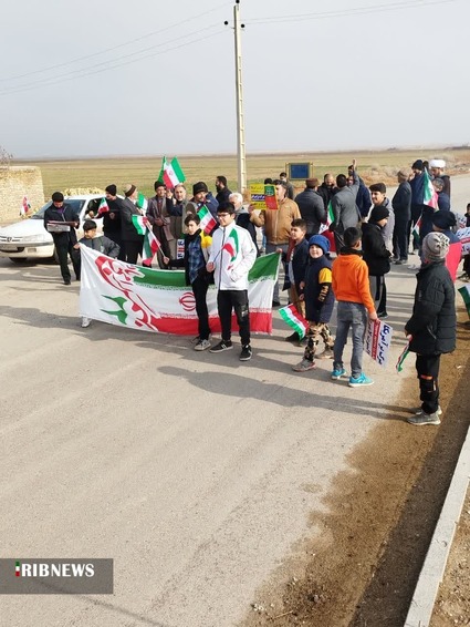 حضور مردم روستای ولدآباد دشتابی در راهیپمایی ۲۲ بهمن ۱۴۰۱